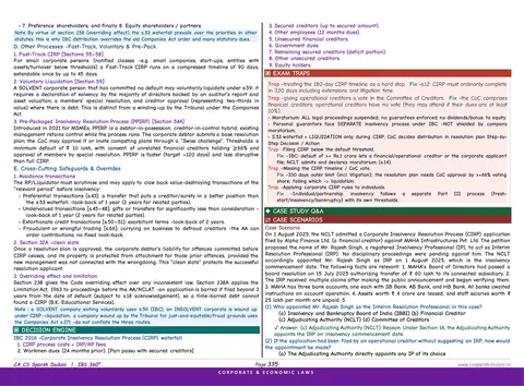 CA Final IBS 360 sample page - corporate law IBC chapter
